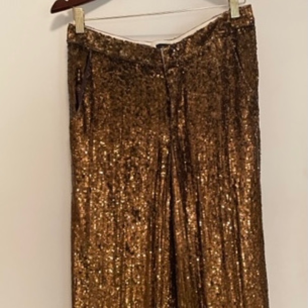 NWT Bronze Sequin Pants - Banana Republic